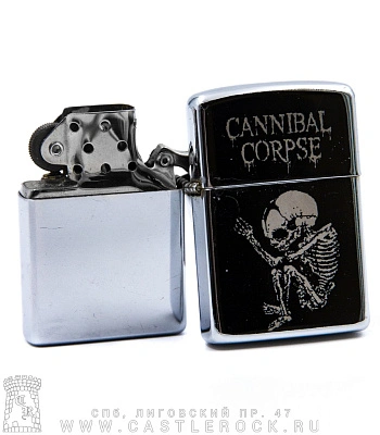 зажигалка с гравировкой cannibal corpse