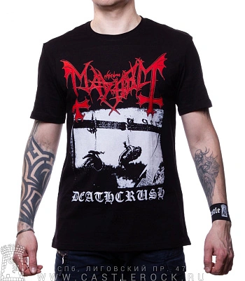 футболка mayhem "deathcrush"