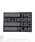нашивка dillinger escape plan (надпись серая)
