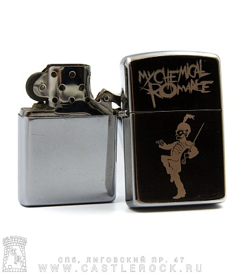 зажигалка с гравировкой my chemical romance "the black parade"