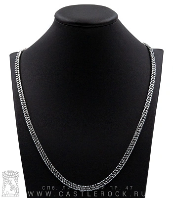 цепь стальная панцирная двойная (звенья усеченные, 5 мм)