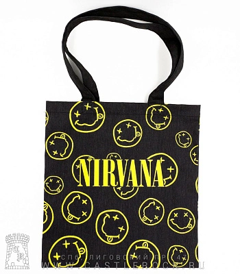 сумка шоппер nirvana (смайлы)
