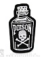 нашивка бутылка "poison" (вышивка)
