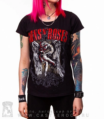 женская футболка guns'n'roses "use your illusion"
