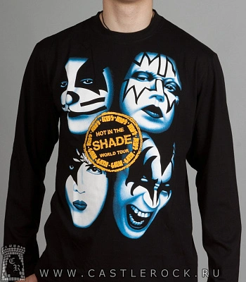 футболка kiss "hot in the shade" (лица) д/р