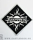 нашивка godsmack (лого белое)