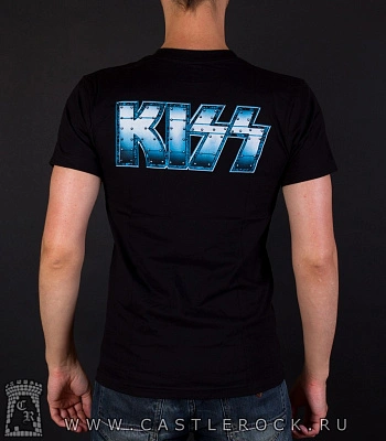 футболка kiss (группа, кант желтый)
