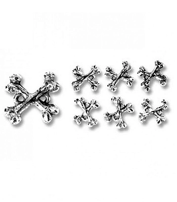 пуговицы alchemy gothic (алхимия готик) s5 crossbone buttons