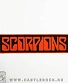 нашивка scorpions (лого красное, кант)