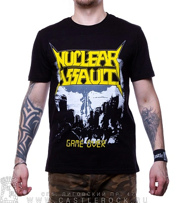 футболка nuclear assault "game over"