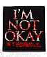 нашивка my chemical romance "i'm not okay" (вышивка)