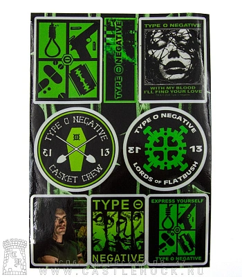 набор наклеек type o negative (стикерпак)