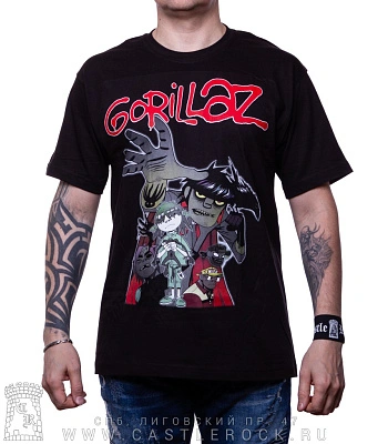 футболка gorillaz (группа)