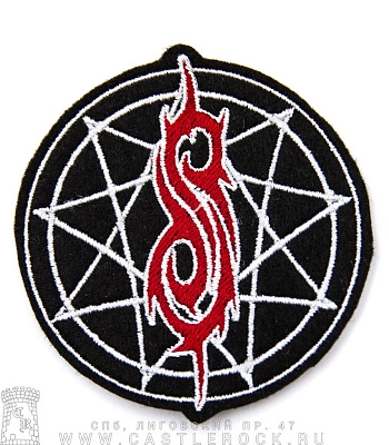 нашивка slipknot (лого, средняя, вышивка)