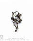 серьга alchemy gothic (алхимия готик) e245 reaper's garden