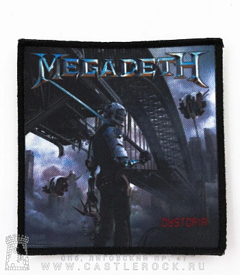 нашивка megadeth "dystopia"