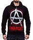 балахон на молнии anarchy анархия "fuck the system"
