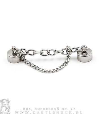 серьга кафф магнитная (цепочки якорная и панцирная)