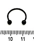 Циркуляр Сталь с Шариками Черный 1,2 х 15 х 4/4