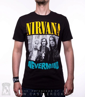 футболка nirvana "nevermind" (группа ч/б)