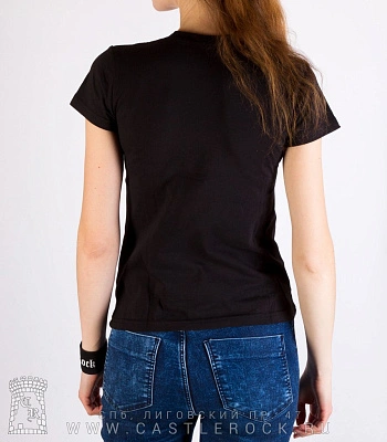 женская футболка accept "life's a bitch" (смерть)