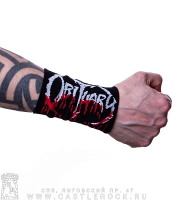 напульсник трикотажный obituary (широкий)