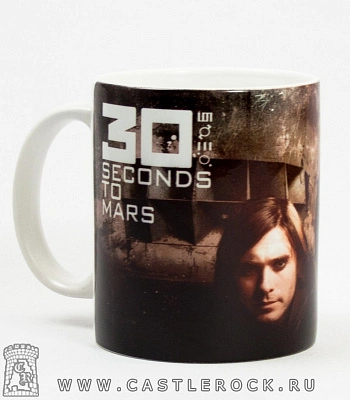 кружка 30 seconds to mars (группа у стены)