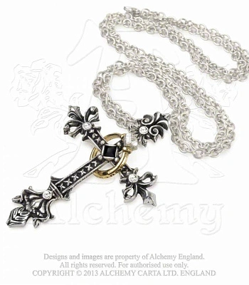 подвес alchemy gothic (алхимия готик) p705 maryam theotokos ring cross