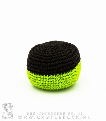 сокс половинчатый (салатовый, черный, пластиковые гранулы)