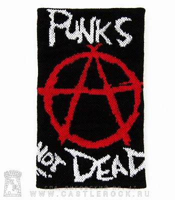 напульсник трикотажный anarchy анархия punks not dead (широкий)