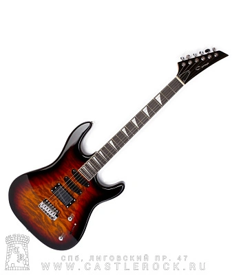 электрогитара caraya e-228bs (коричневая, bs)