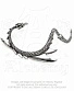 серьга кафф alchemy gothic (алхимия готик) e274 the dragon's lure