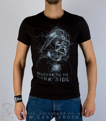 футболка darth vader дарт вейдер "welcome to the dark side" (светится)
