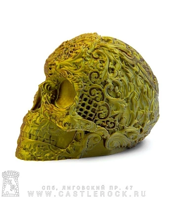статуэтка череп в узорах (большая, 3d печать)
