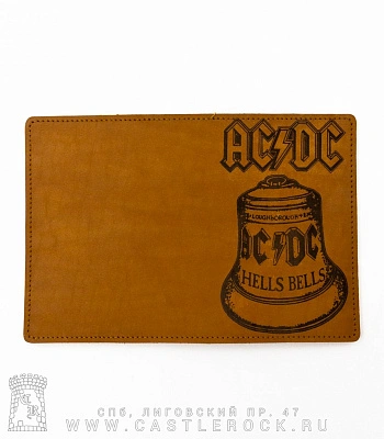 обложка для документов ac/dc "hell's bells"