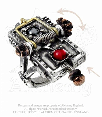 кольцо alchemy gothic (алхимия готик) r189 van helsing kinetic vampire-mosquito trap