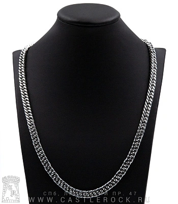 цепь стальная панцирная двойная (звенья усеченные, 8 мм)