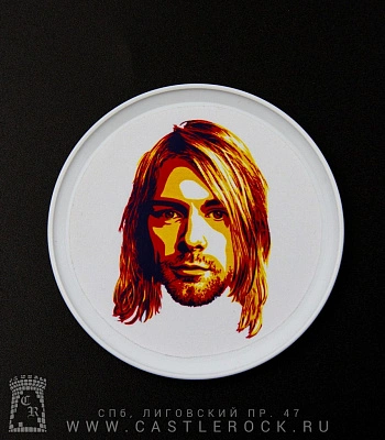 магнит тарелочка nirvana kurt cobain