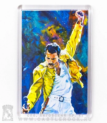 магнит прямоугольный queen freddie mercury "freddie mercury tribute" (поп-арт)