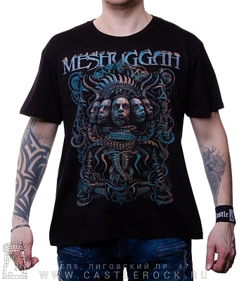 футболка meshuggah "the violent sleep of reason" (принт большой)