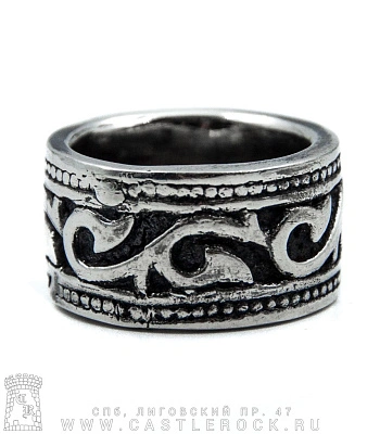 кольцо орнамент (завитки, кант, широкое)