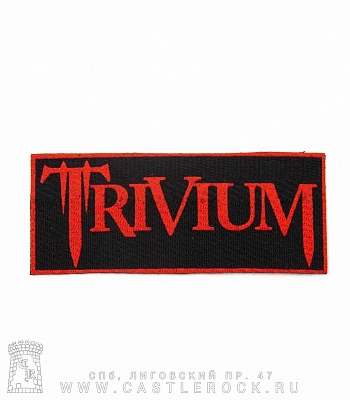 нашивка trivium (лого красное)