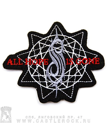 нашивка slipknot "all hope is gone" (вышивка)