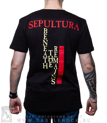 футболка sepultura "beneath the remains"