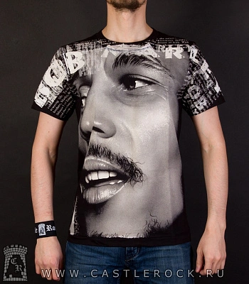 футболка bob marley total (ч/б)