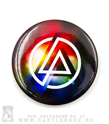 значок linkin park (лого, мультиколор)