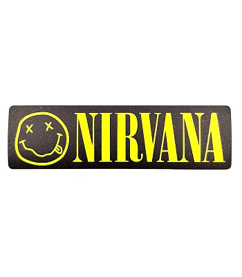 наклейка виниловая nirvana (смайл, надпись, средняя)