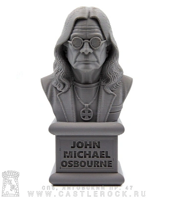 статуэтка ozzy osbourne (3d печать, серая)