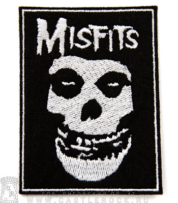 нашивка misfits (лого, надпись, вышивка)