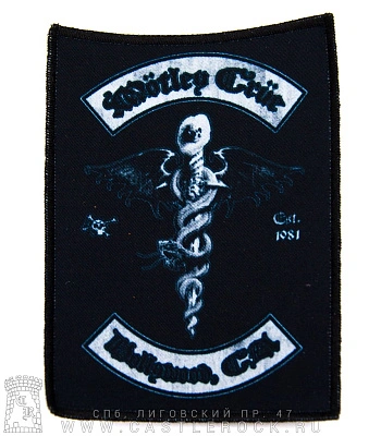 нашивка motley crue "hollywood ca"